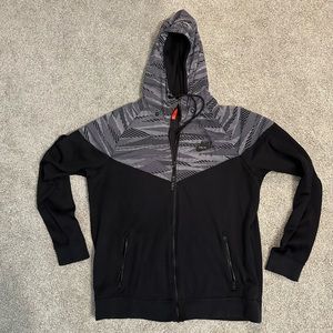 Nike full zip hoodie with windbreaker hood